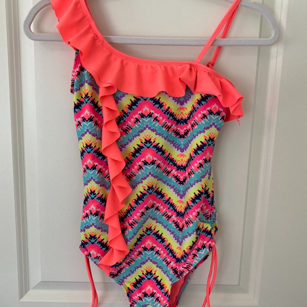 Justice Girls One Piece Swimsuit Size 12